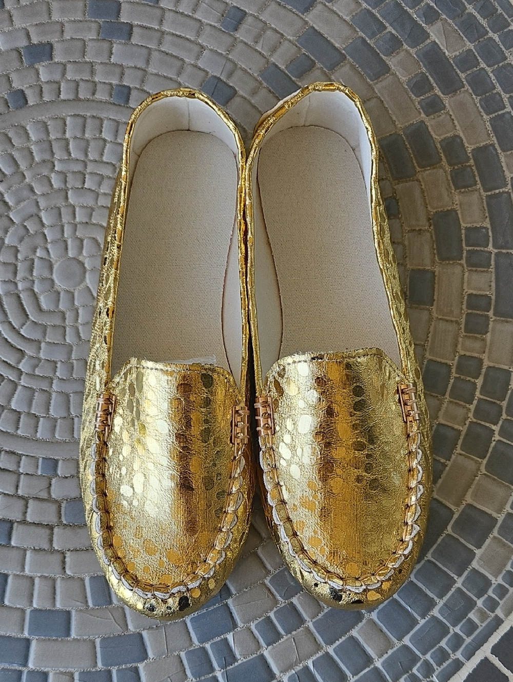 Women's Golden Loafers